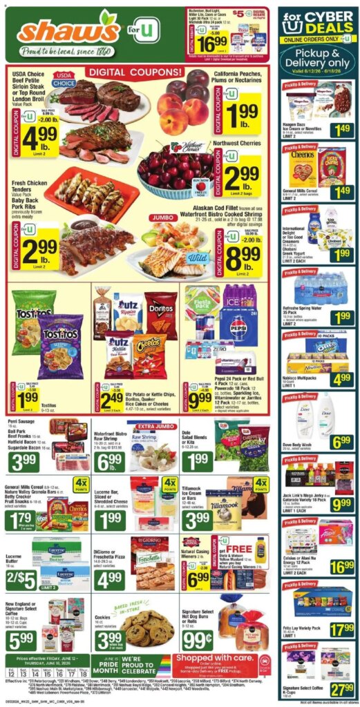 Unbeatable Savings at Shaw’s – NH June 12 to June 18 2026 This Week!