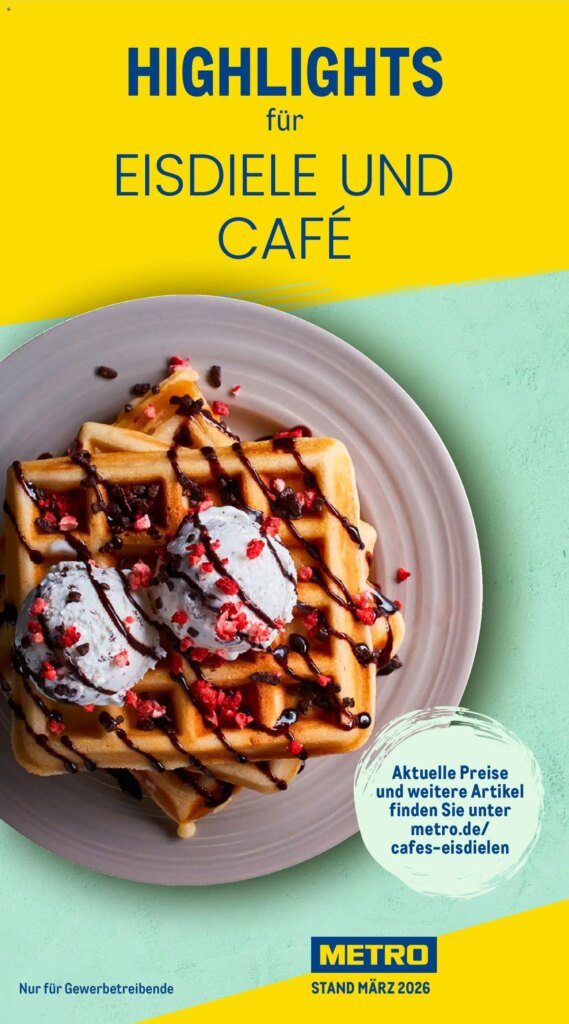 Metro Highlights Eisdiele und Café: Special This Week from 09 March 2026!