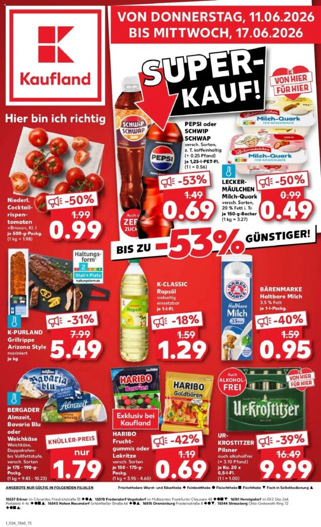 Kaufland Prospekt Oranienburg: Special This Week from 11 June 2026!