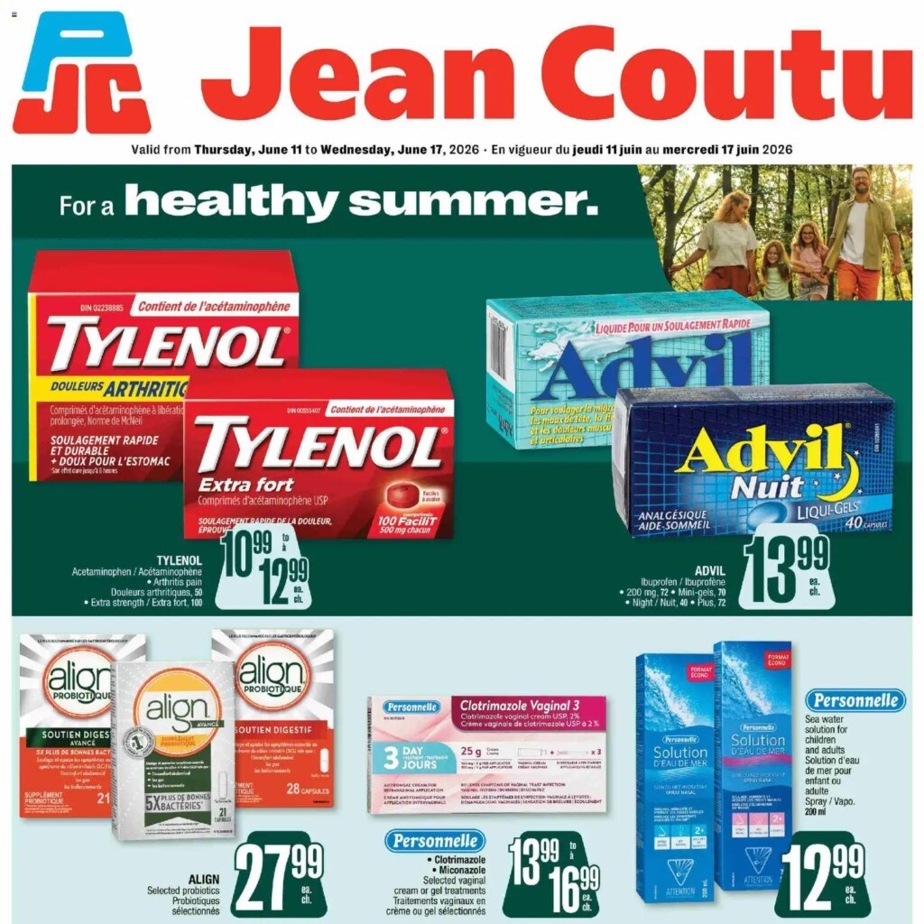 Jean Coutu flyer – Healthy summer: Specials This Week from 11 June 2026