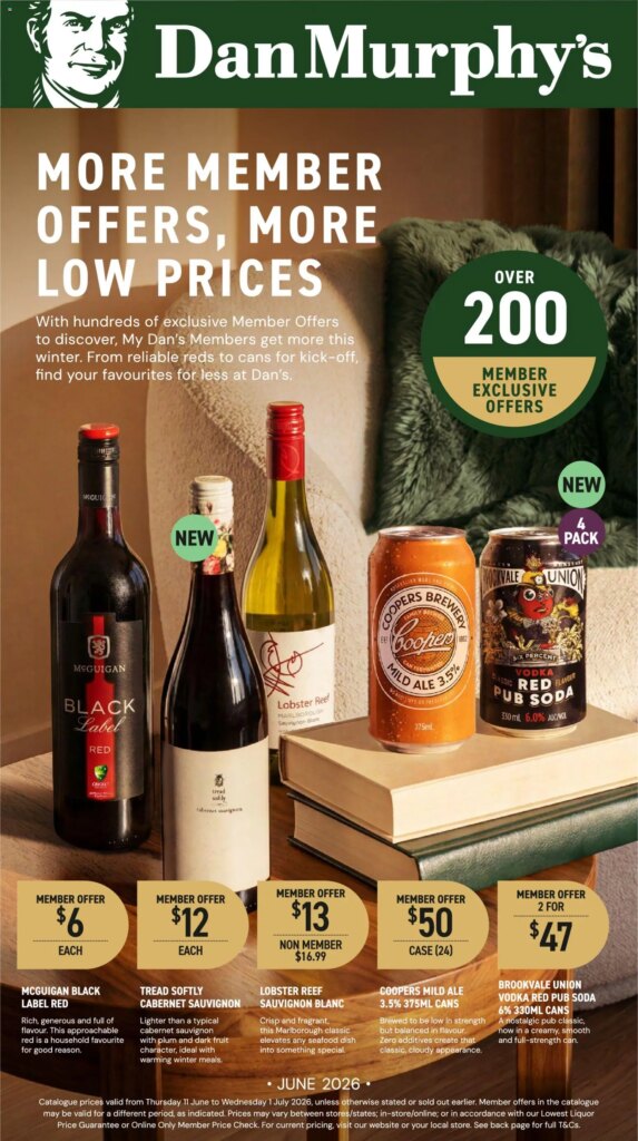 Grab Hot Deals: Dan Murphy’s Catalogue This Week – June 11 2026 Specials