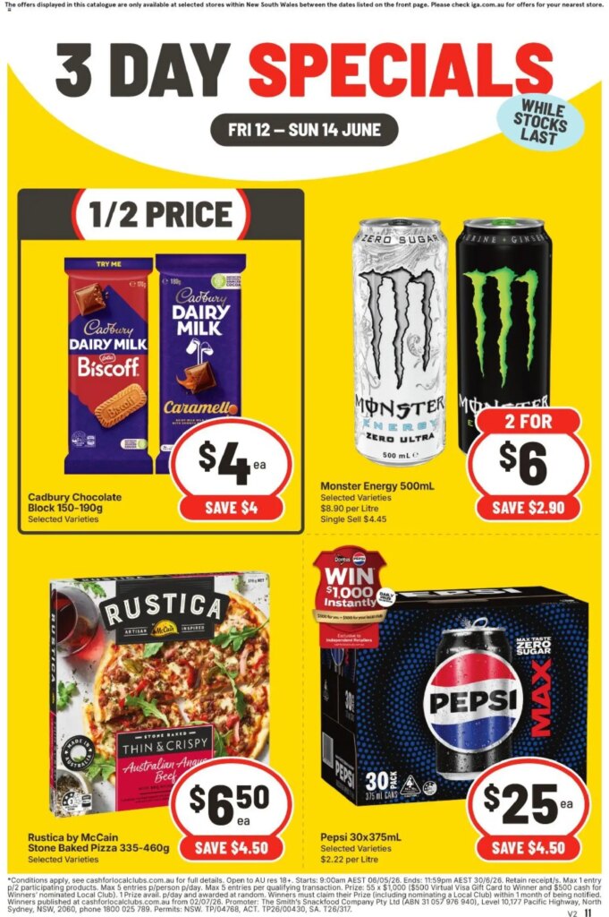 IGA 3 Day Specials NSW Medium V2: Amazing Deals for June 12 2026!