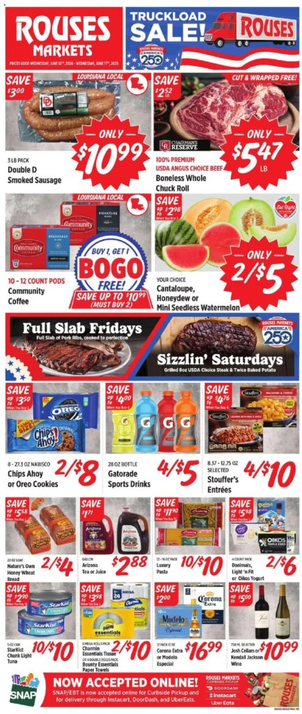 Rouses Weekly Ad This Week: Huge Savings From June 10 to June 17 2026!