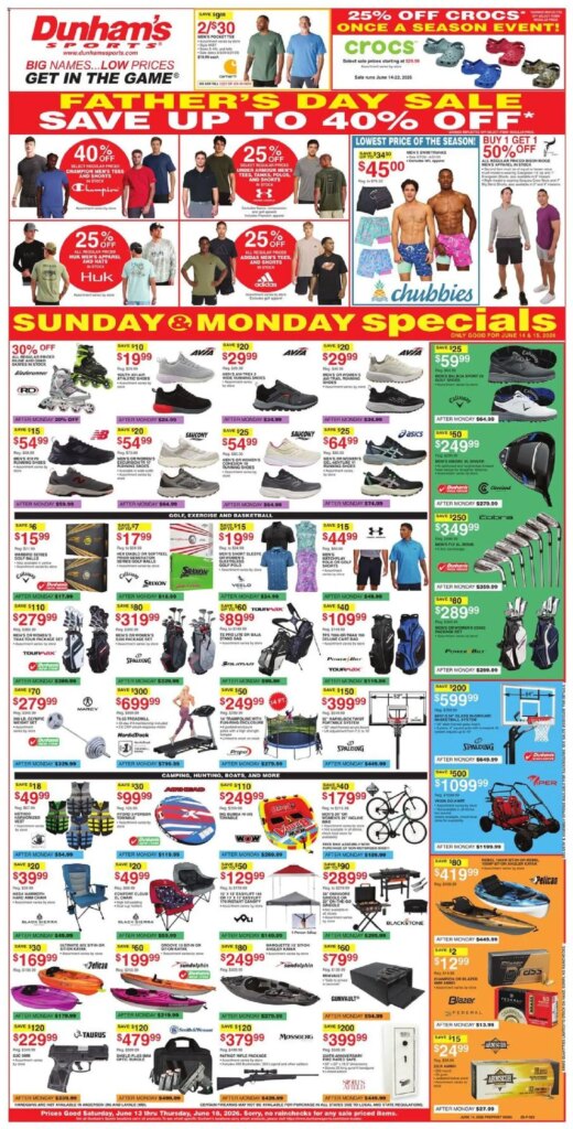 Dunham's Sports Weekly Ad This Week: Amazing Deals June 13 to June 18 2026! 3 Dunham’s Sports Weekly Ad This Week: Amazing Deals June 13 to June 18 2026!