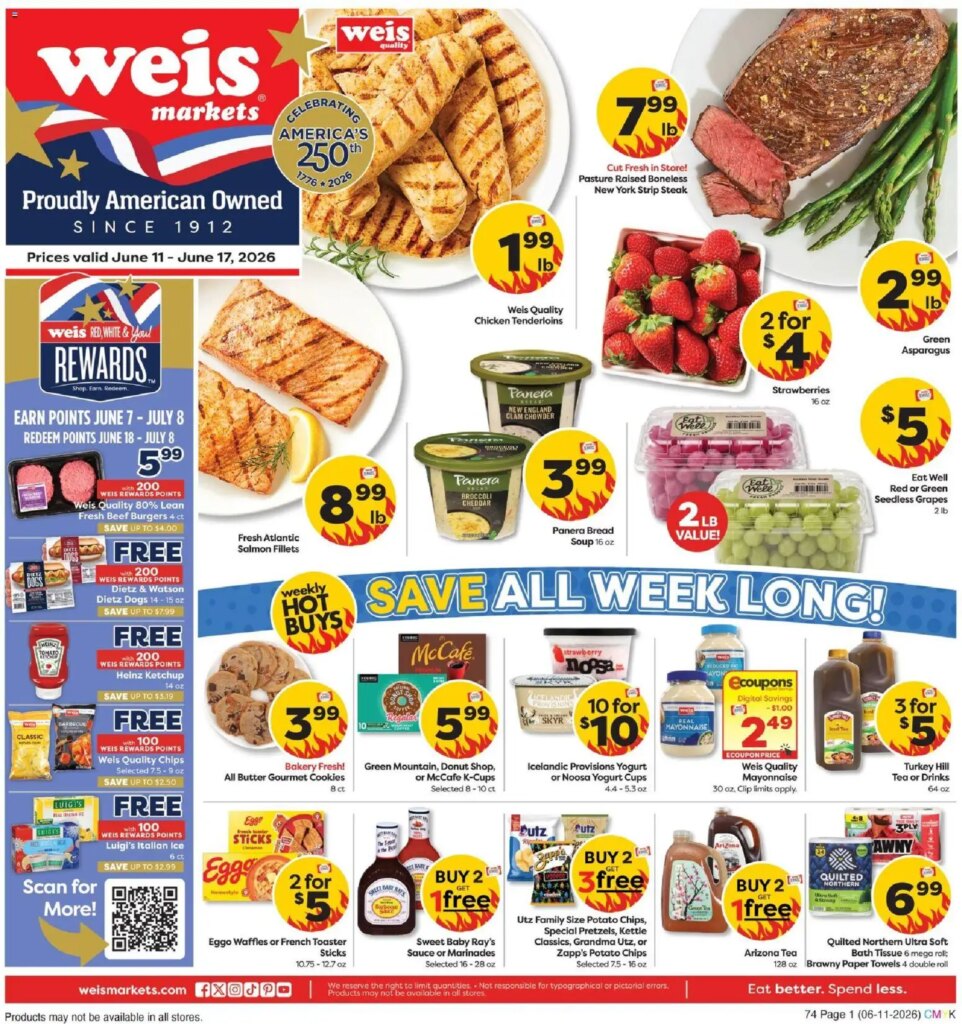 Weis Weekly Circular Deals: June 11 to June 17 2026 This Week!