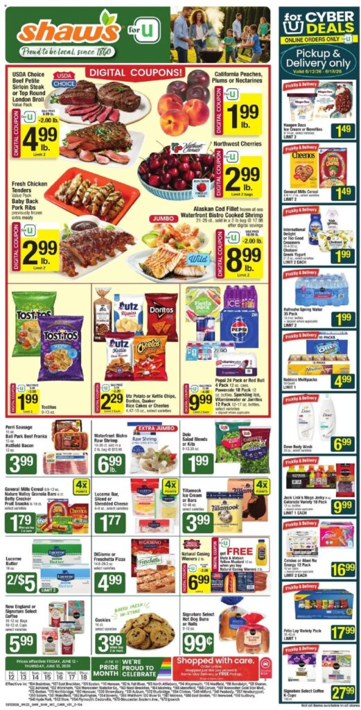 Shaw’s Weekly Ad This Week: June 12 to June 18 2026 Special Offers