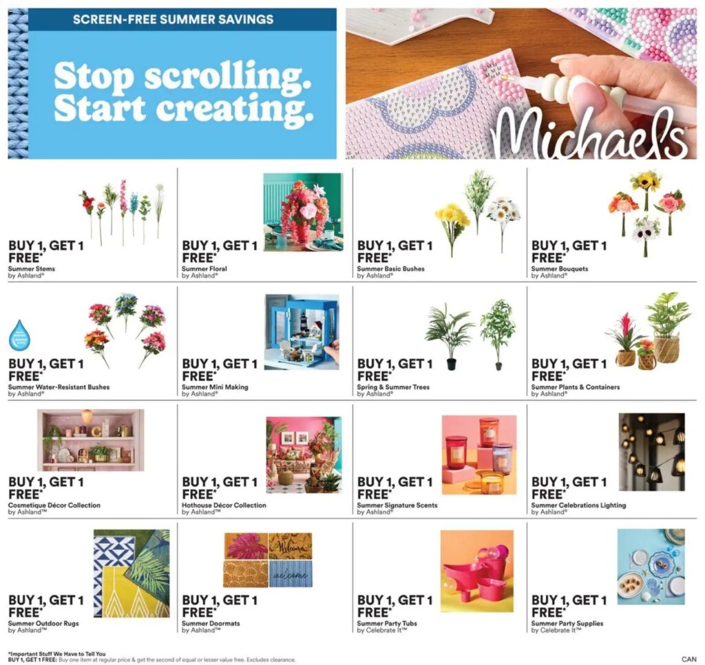Michaels weekly flyer / circulaire: Specials This Week from 12 June 2026
