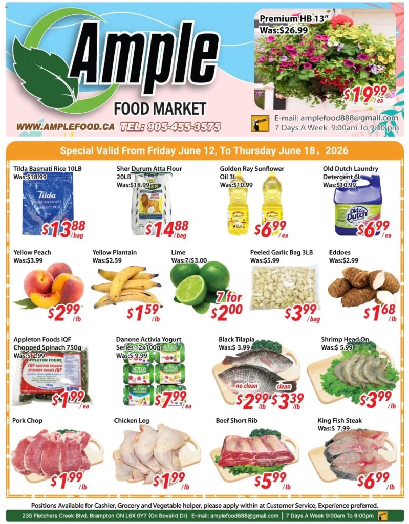 Ample Food Market Weekly Flyer Brampton: Specials This Week from 12 June 2026