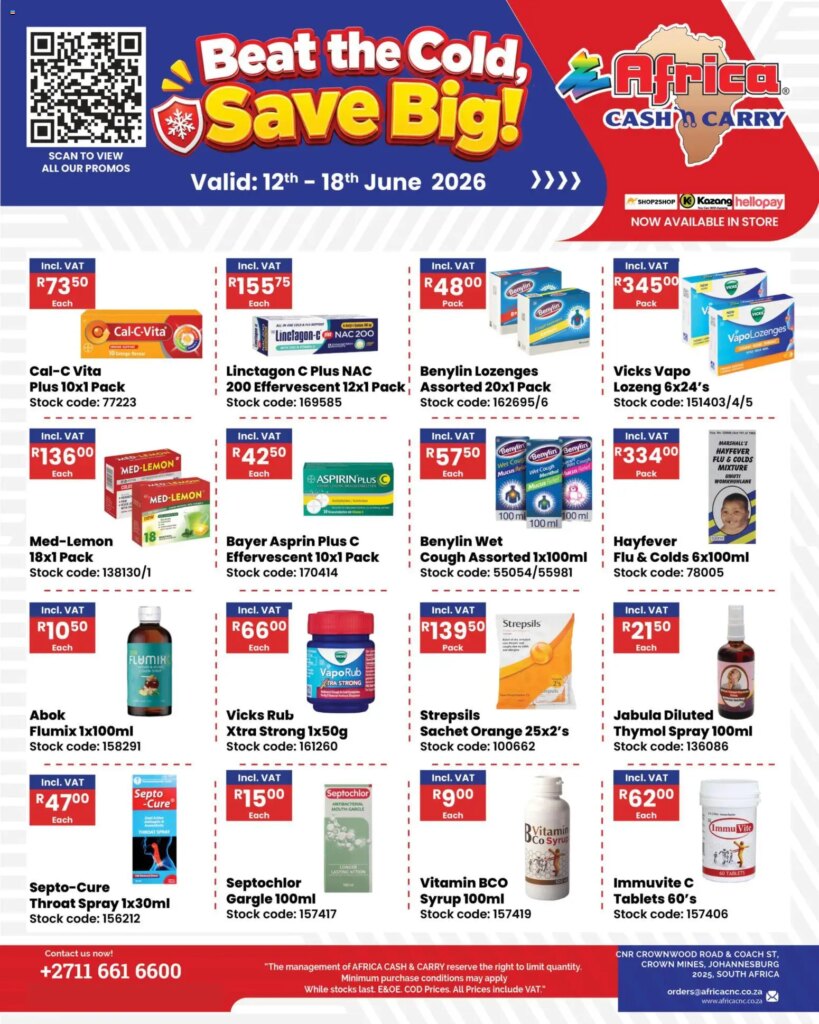 Africa Cash & Carry Friday Promo: Special This Week, 12 June 2026 Deals!
