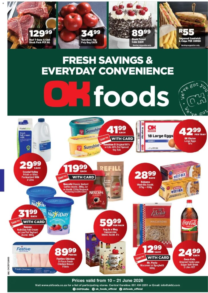 Unmissable Savings at OK Foods – Northern Cape – Specials 10 June 2026!