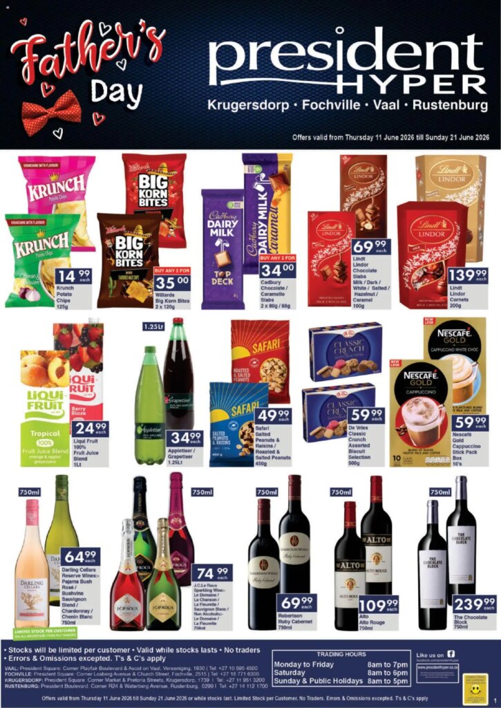 Father’s Day Specials at President Hyper: Unmissable Offers from 11 June 2026!