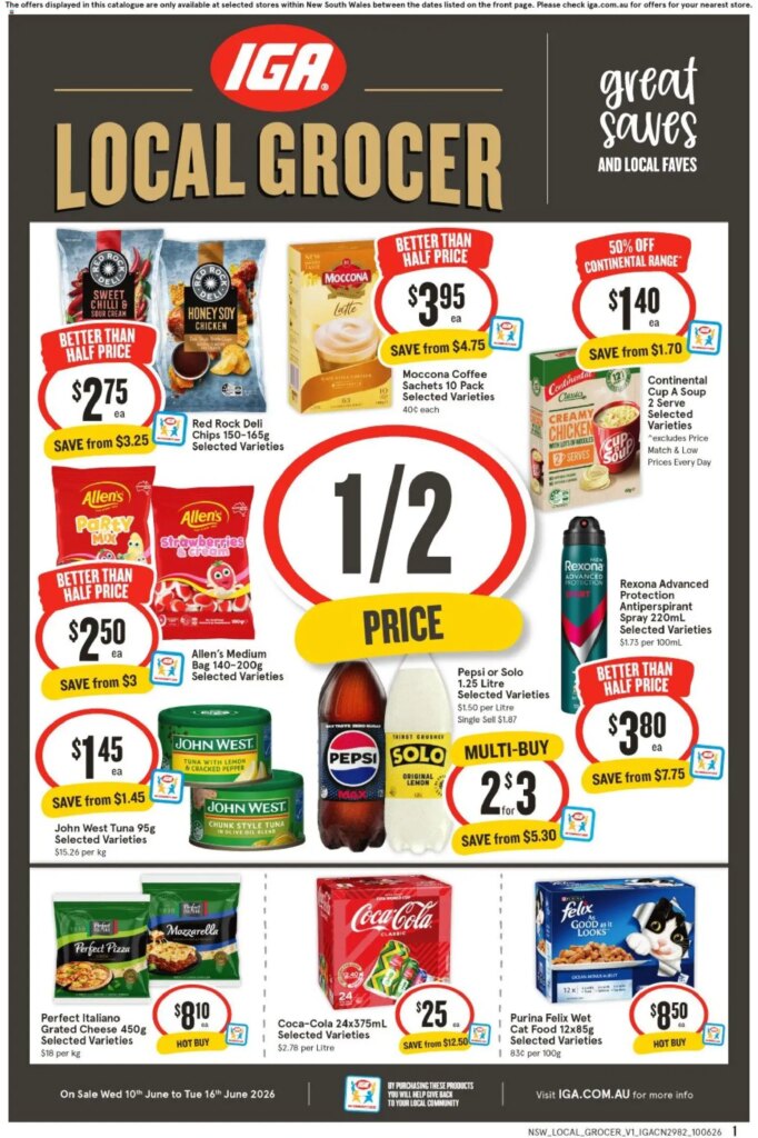 IGA Local Grocer NSW V1 Catalogue This Week: June 10 2026 Deals & Offers