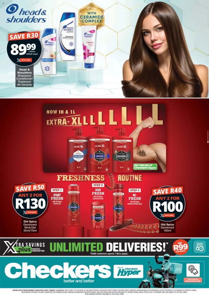 Checkers – Gauteng Personal Care Promotion: Special This Week, 08 June 2026