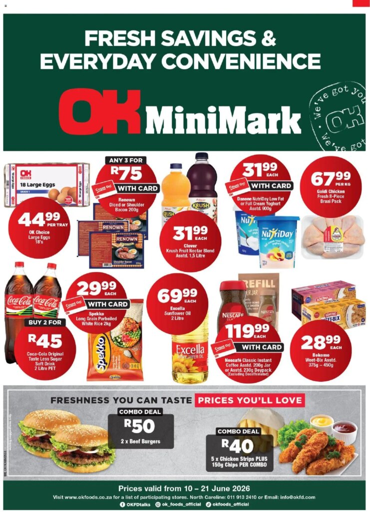 Amazing Deals at OK Foods – Gauteng – OK MiniMark, 10 June 2026! Special This Week!