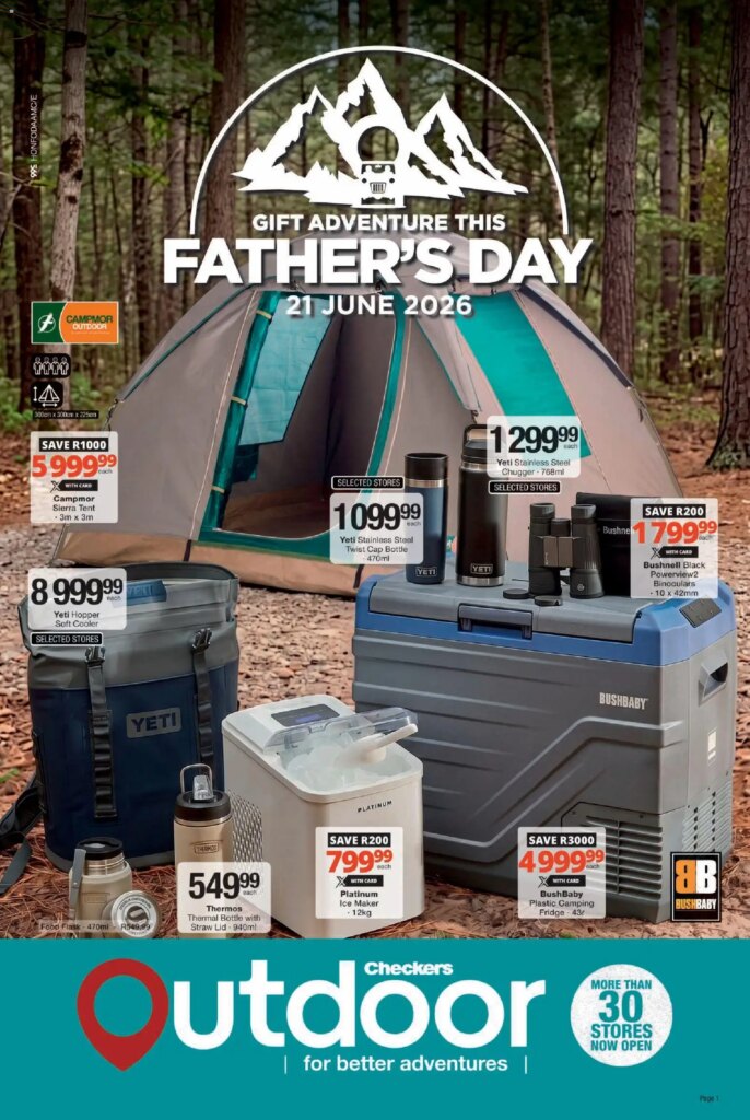 Checkers – Outdoor Father’s Day Promotion: Special This Week from 08 June 2026