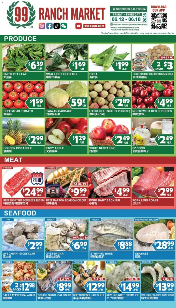 Fresh Perishables Deals at 99 Ranch Market June 12 to June 18 2026 4 Fresh Perishables Deals at 99 Ranch Market June 12 to June 18 2026