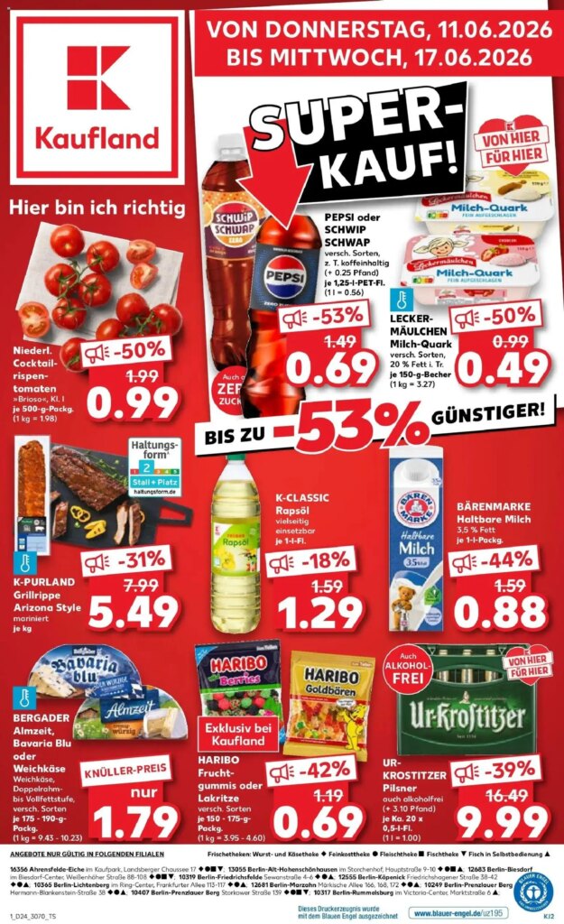 Kaufland Prospekt Ahrensfelde: Specials from 11 June 2026 Await You!