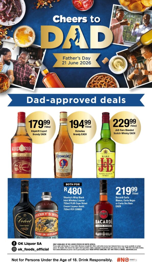OK Foods – Cheers to dad Specials This Week: 11 June 2026 Only!