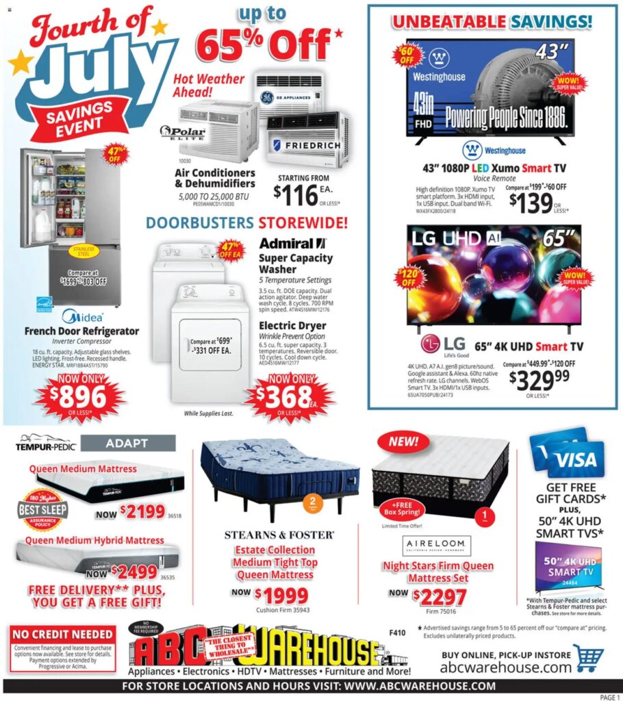 ABC Warehouse Weekly Ad This Week: Incredible Deals June 14 to June 20 2026 1 ABC Warehouse Weekly Ad This Week: Incredible Deals June 14 to June 20 2026