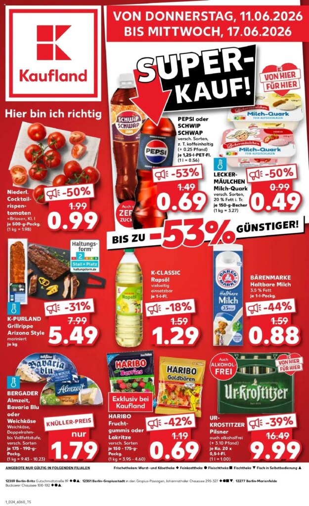 Kaufland Prospekt Berlin: Specials From 11 June 2026 – Check Online Deals!