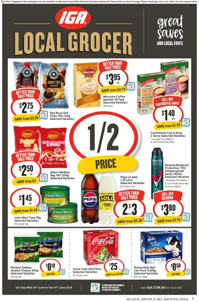 IGA Local Grocer WA Catalogue This Week: Unmissable Deals June 10 2026
