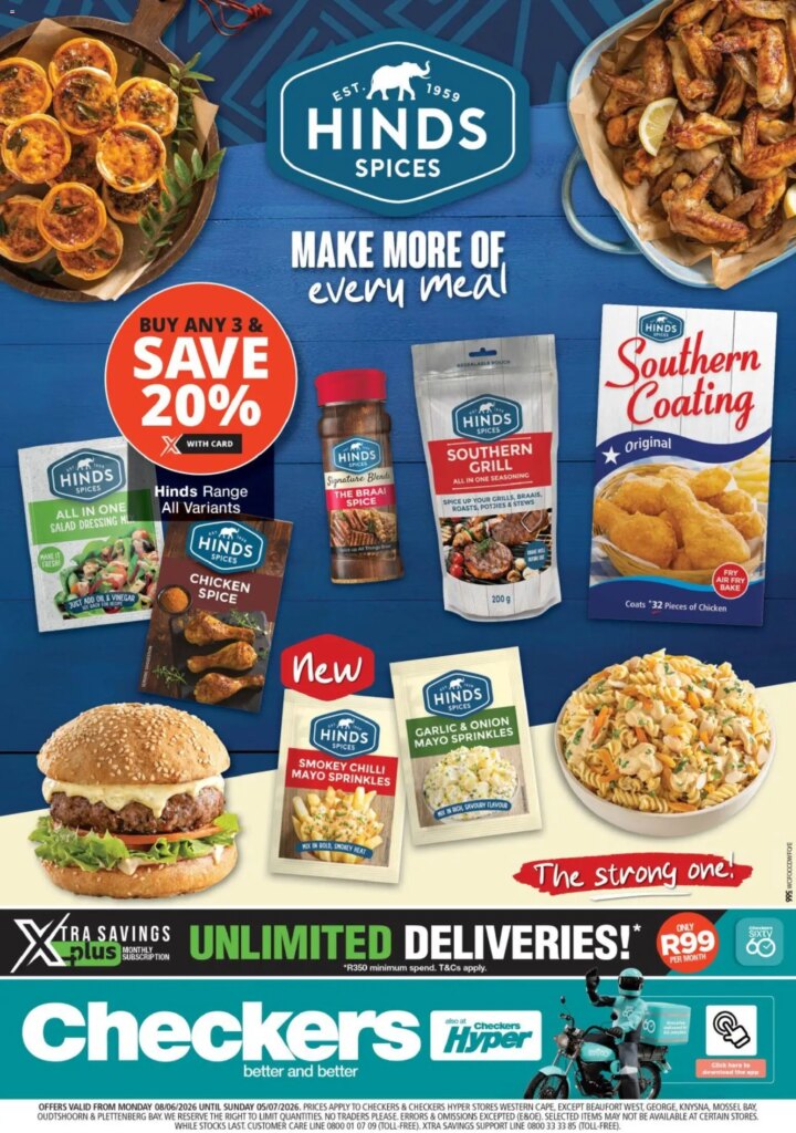 Checkers – Western Cape – Hinds Promotion Specials This Week 08 June 2026