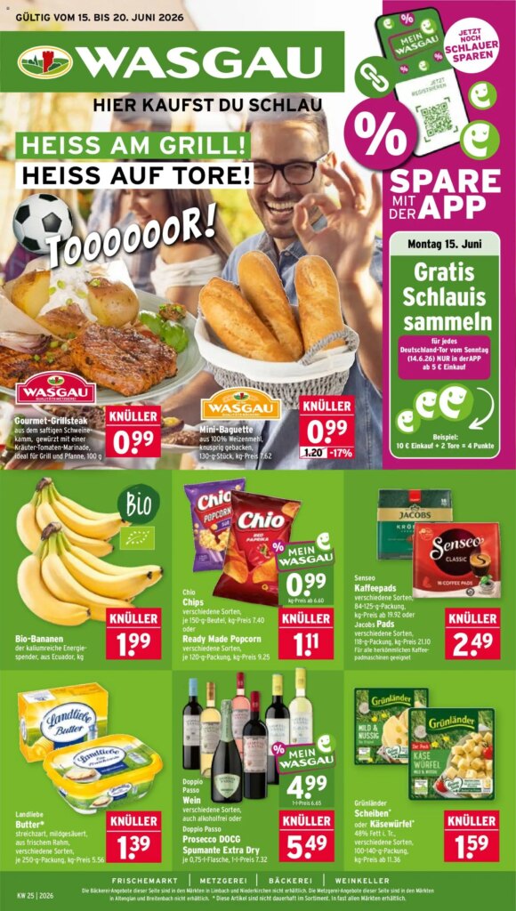 Grab Your Savings! Wasgau Prospekt Special This Week, Starting 15 June 2026