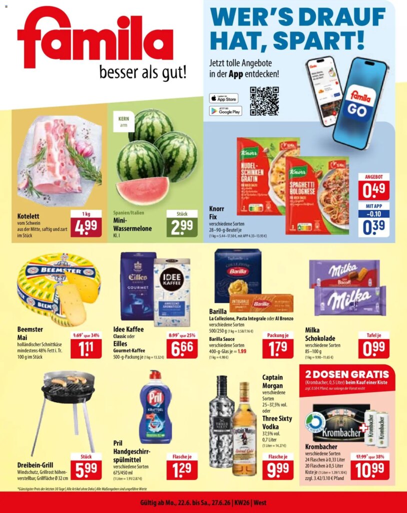 Famila Prospekt Specials, Effective 22 June 2026 – Don’t Miss Out!