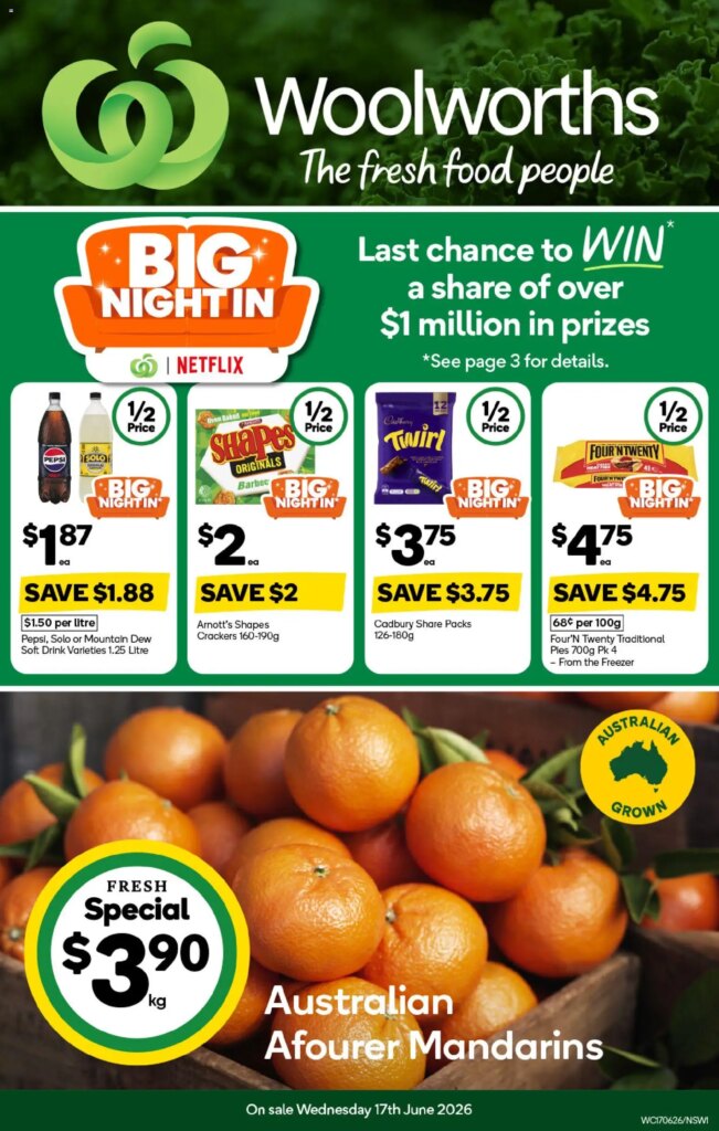 Woolworths catalogue NSW: Amazing Deals This Week, June 17 2026!
