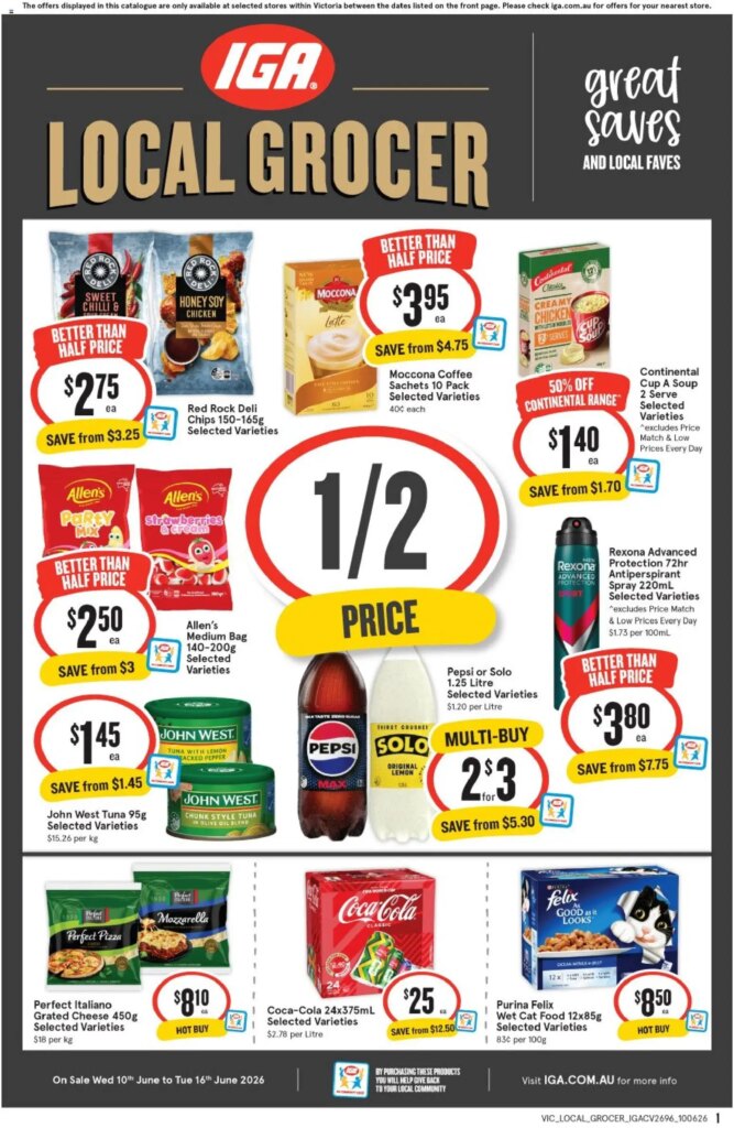 IGA Local Grocer VIC Catalogue This Week: June 10 2026 Deals & Specials!