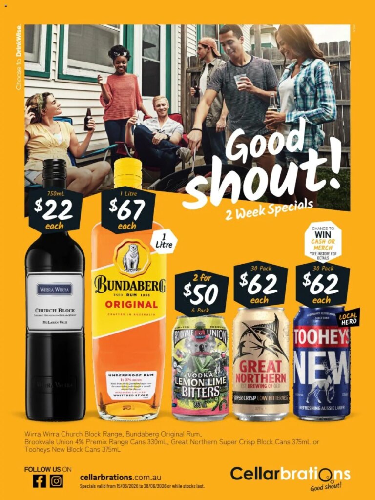 Cellarbrations Catalogue This Week: June 15 Deals & Specials in NSW