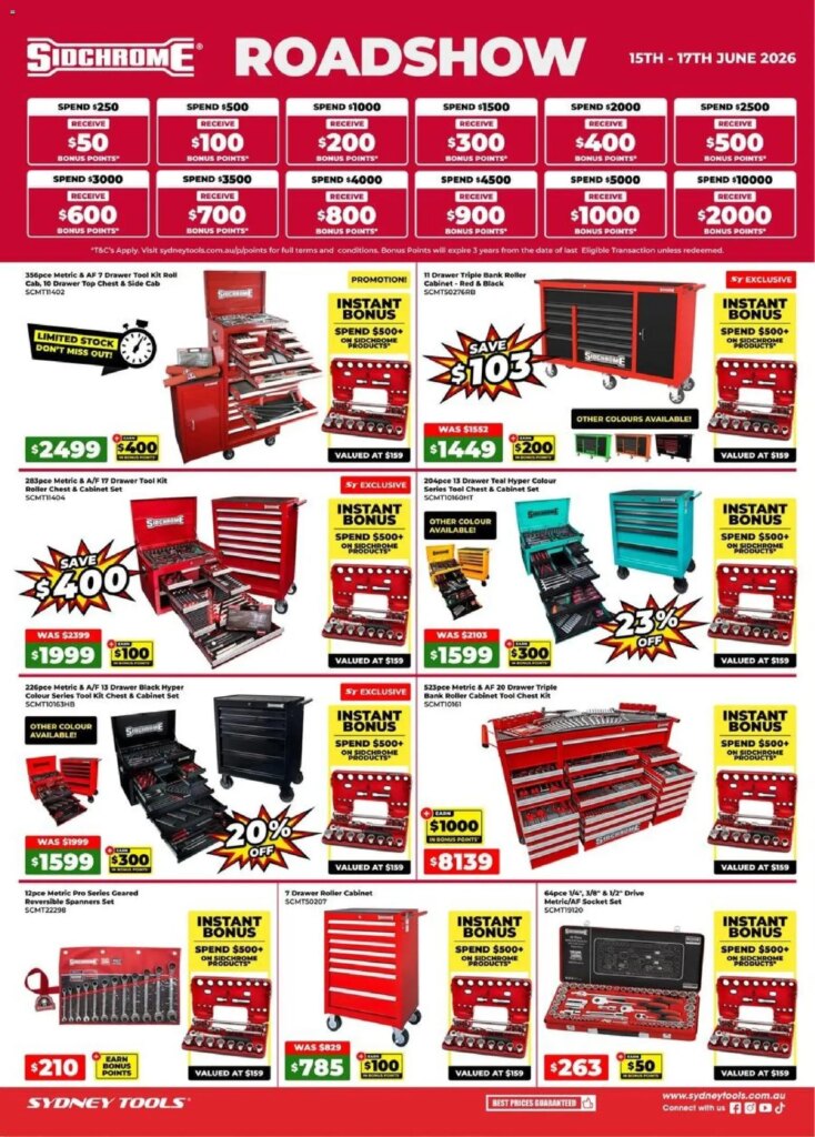 Sydney Tools Catalogue This Week: June 15 Offers & Savings! 3 Sydney Tools Catalogue This Week: June 15 Offers & Savings!