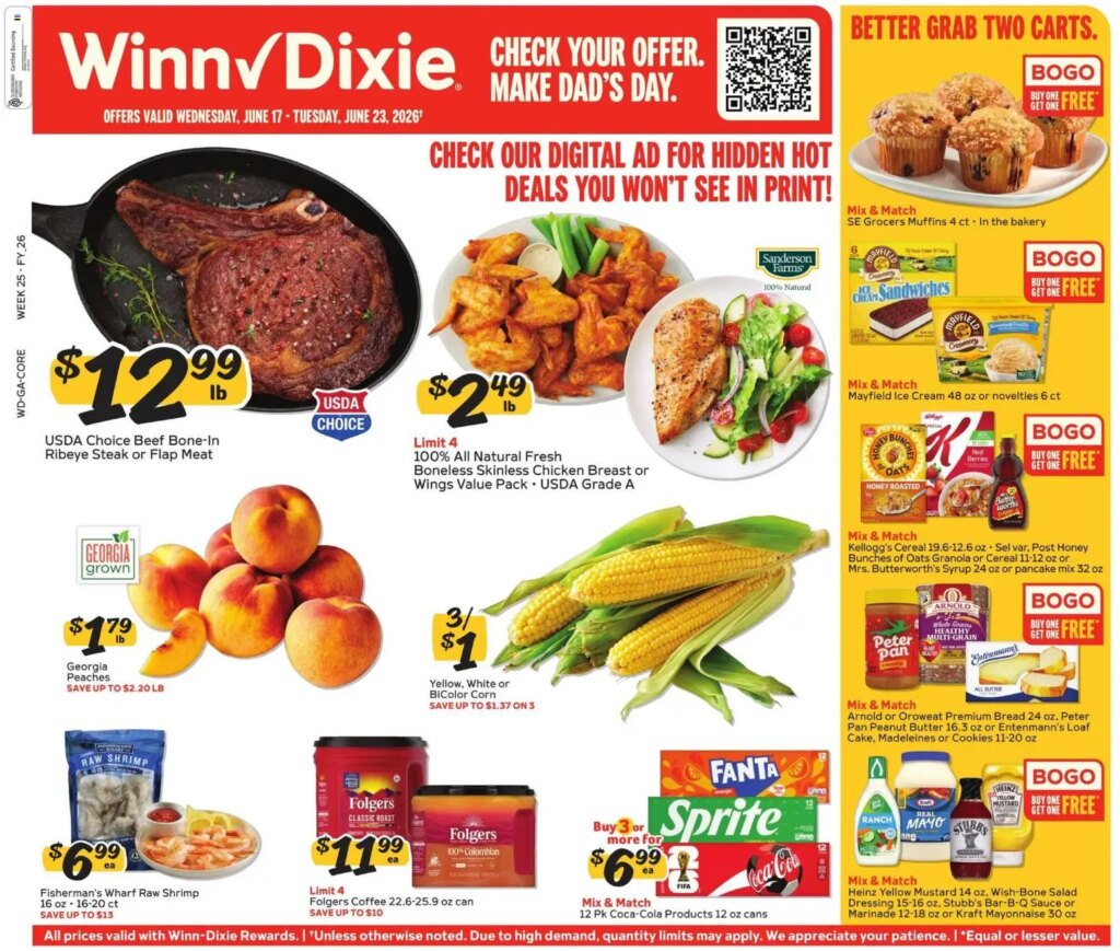 Winn Dixie Savings This Week: June 17 to June 23 2026 Flyer