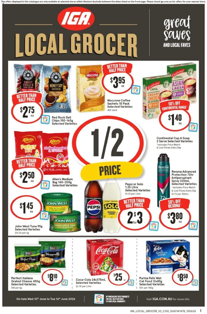 IGA Local Grocer NT/WA Catalogue This Week: June 10 2026 Deals & Offers