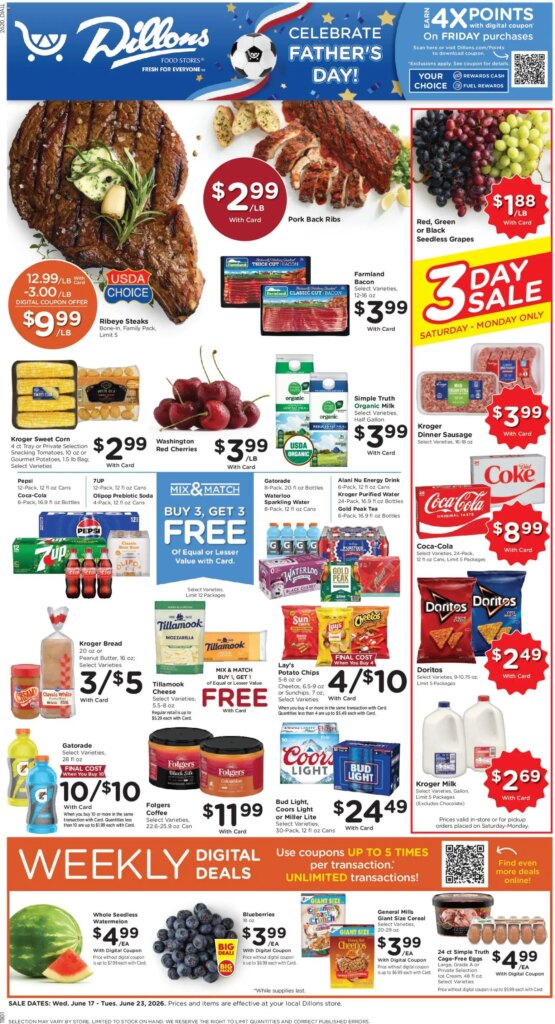 Dillons Weekly Ad This Week: Incredible Deals June 17 to June 23 2026