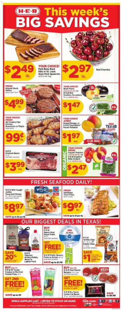 H-E-B Weekly Ad This Week: Hot Deals from June 17 to June 23 2026!