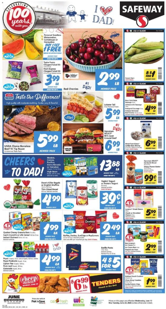 Safeway Weekly Ad This Week: June 17 to June 23 2026 Specials Await!