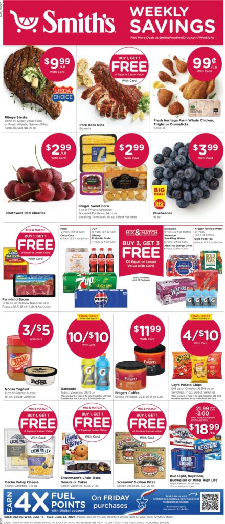 Smith’s Weekly Ad This Week: Incredible Deals June 17 to June 23 2026