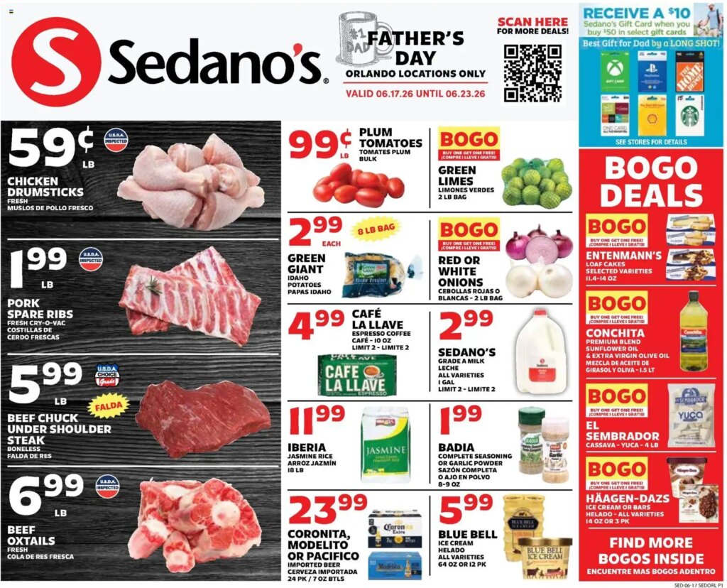 Sedano’s Specials This Week June 17 to June 23 2026