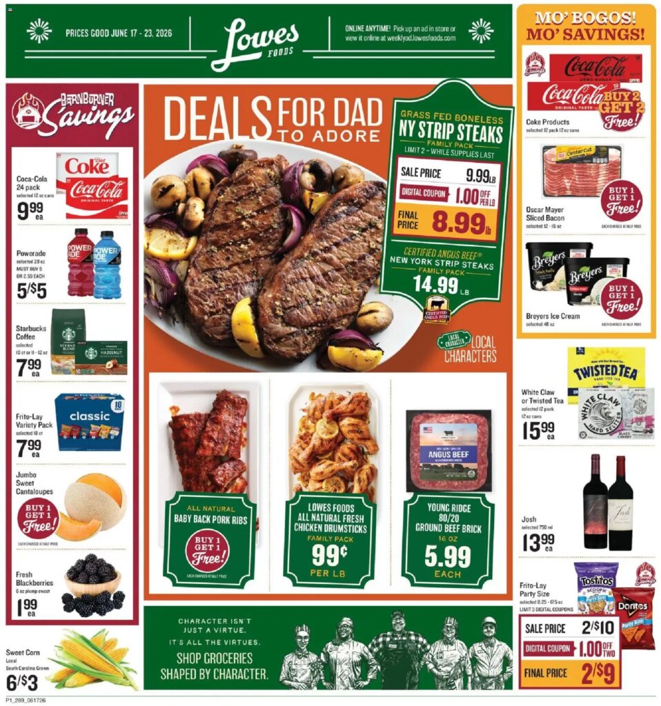 Lowes Foods Weekly Ad This Week: June 17 to June 23 2026 Offers