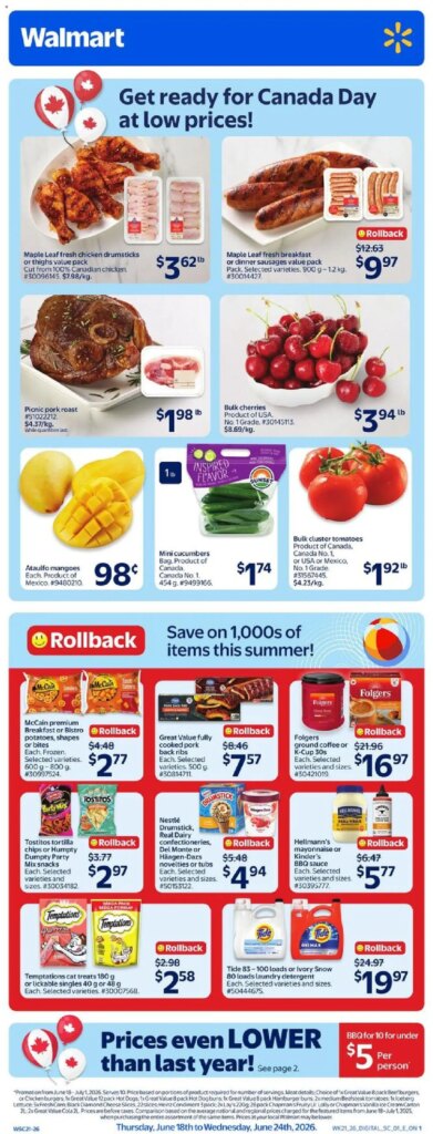 Walmart weekly flyer: Specials This Week from 18 June 2026!