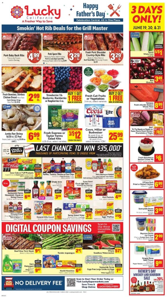 Lucky Supermarkets Ad This Week: June 17 to June 23 2026 Specials! 1 Lucky Supermarkets Ad This Week: June 17 to June 23 2026 Specials!