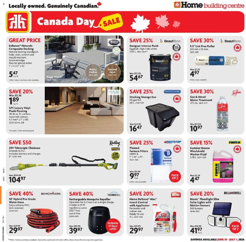 Home Hardware flyer – NL: 18 June 2026 Weekly Specials This Week!
