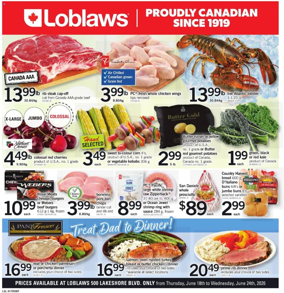 Loblaws flyer – ON: Weekly Specials from 18 June 2026 – Don’t Miss Out!