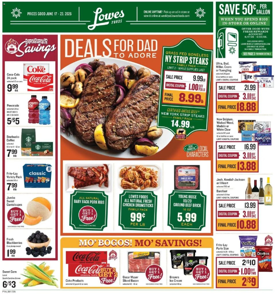 Lowes Foods This Week: Hot Deals June 17 to June 23 2026