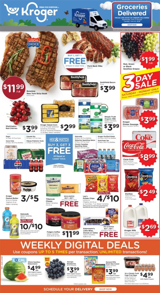 Kroger Weekly Ad This Week: Hot Deals June 17 to June 23 2026!