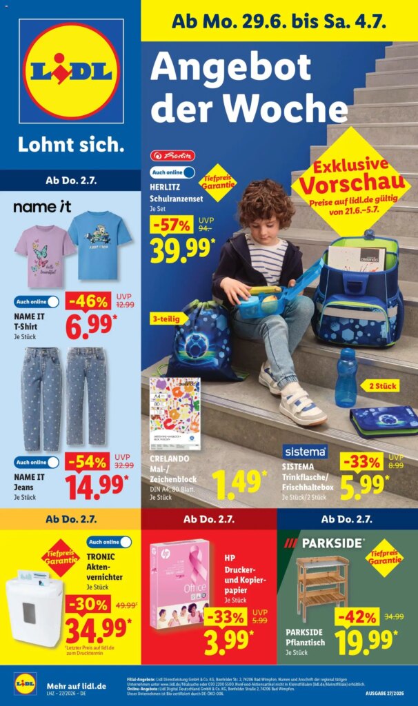 Lidl Prospekt Specials from 29 June 2026 – Hot Offers Await!