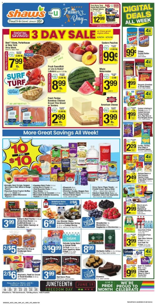 Shaw’s MA Weekly Ad This Week: Hot Deals June 19 to June 25 2026