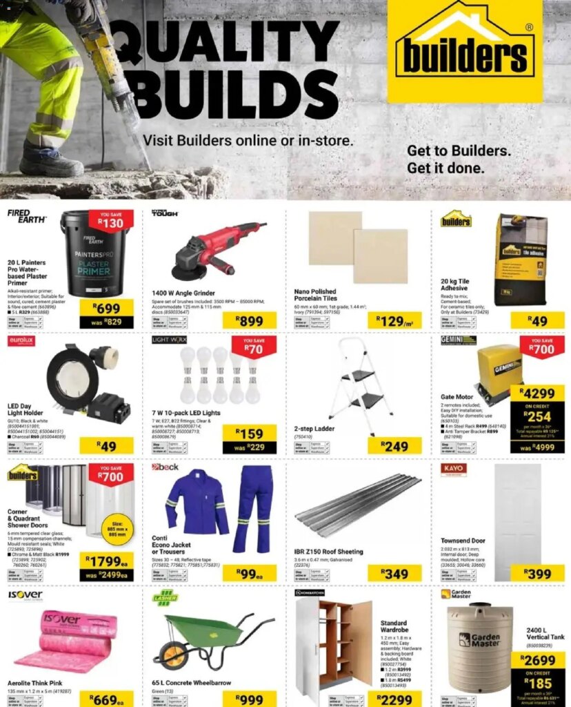 Builders – Quality Builds: Special This Week Starting 16 June 2026!