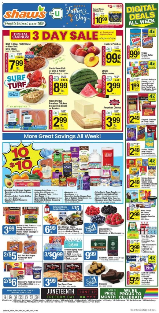 Shaw’s Weekly Ad This Week: Unmissable Deals June 19 to June 25 2026